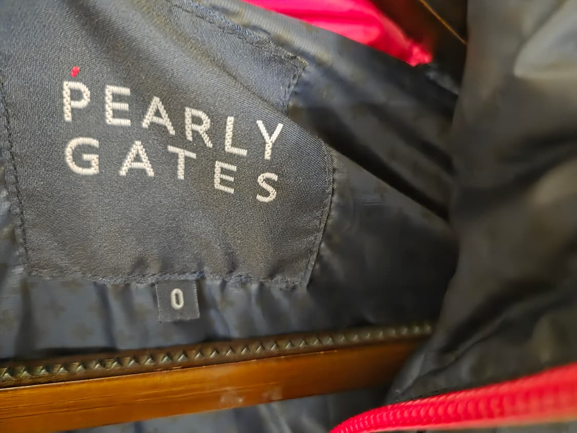 Pearly Gates 여성 패딩 0사이즈 네이비/핑크 상품이미지4