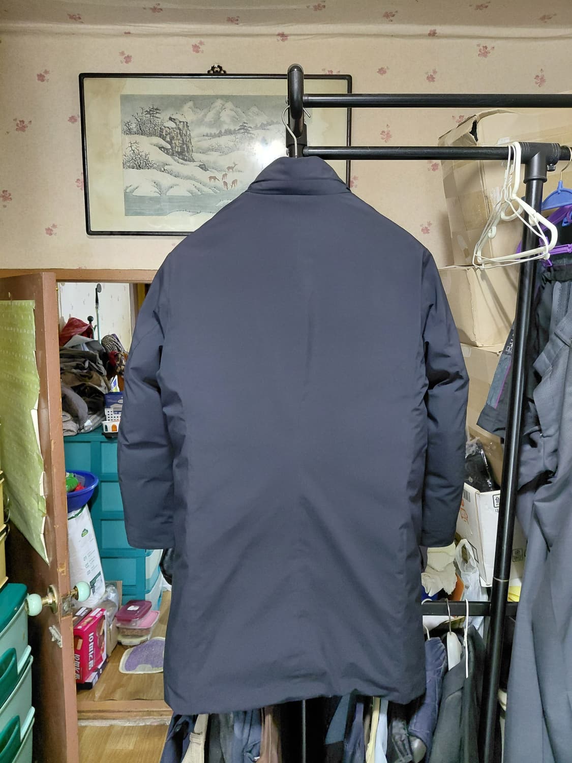 [에디션]하이넥 덕다운 패딩 코트 100~105사이즈 상품이미지2