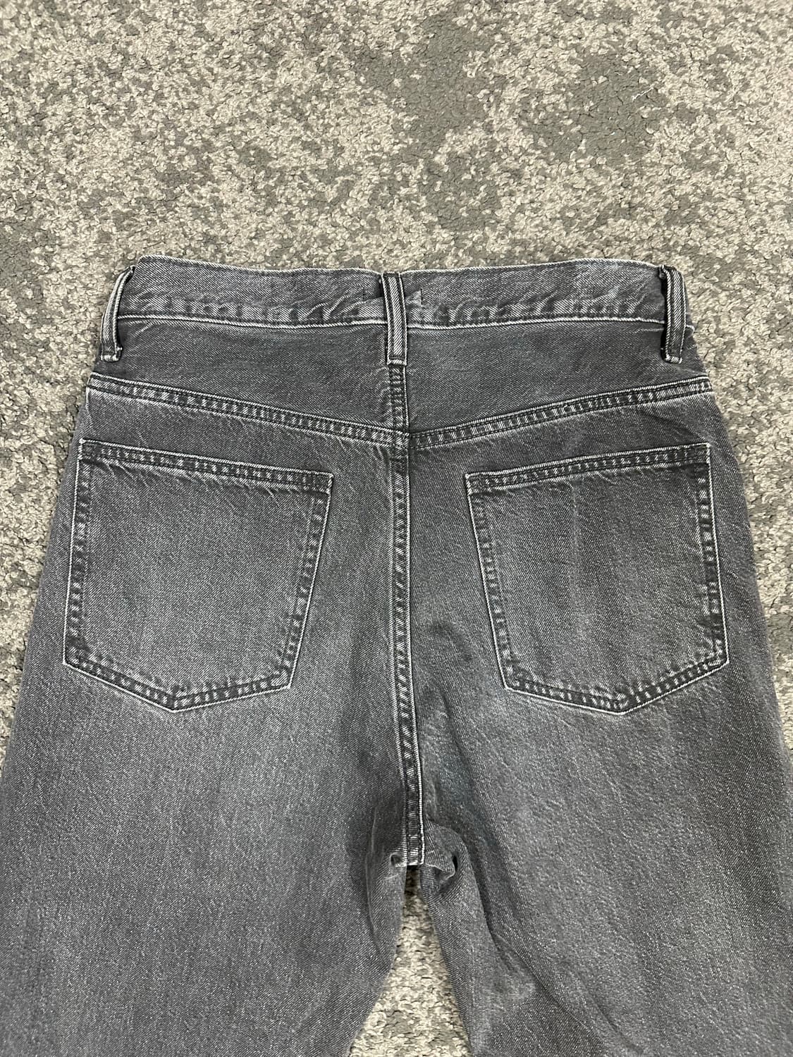 유니클로 와이드핏 데님 블랙 29 상품이미지5