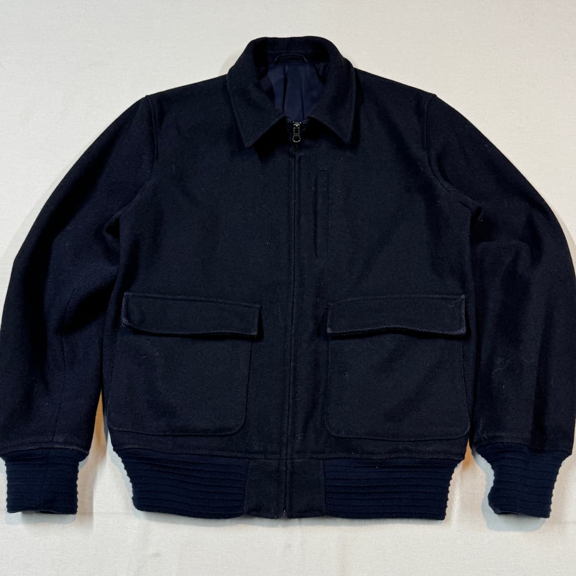 L) GU 네이비 울 블루종 봄버 자켓 상품이미지2