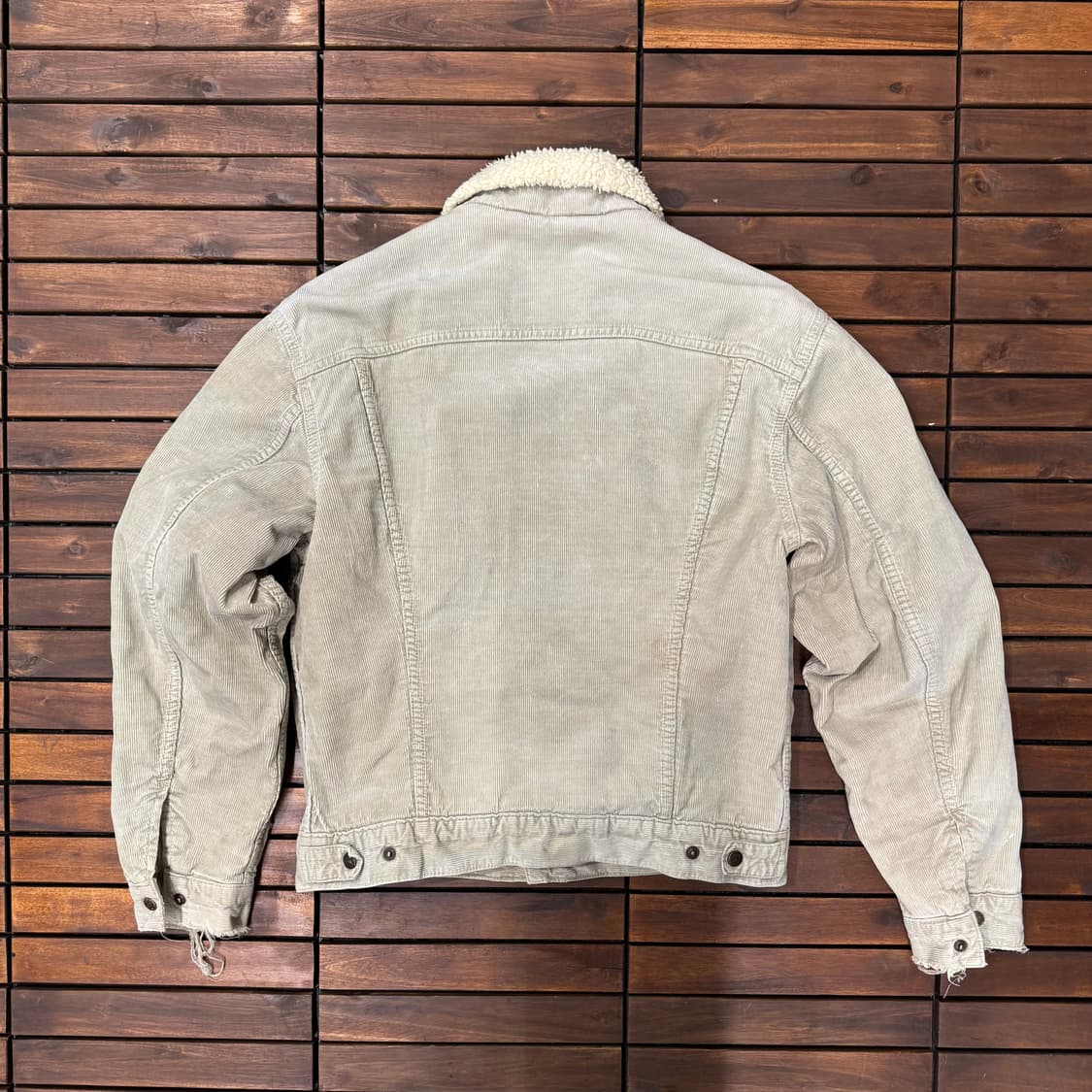 90s 리바이스 더티 에이징 쉐르파 트러커 자켓 made in ITALY 상품이미지5