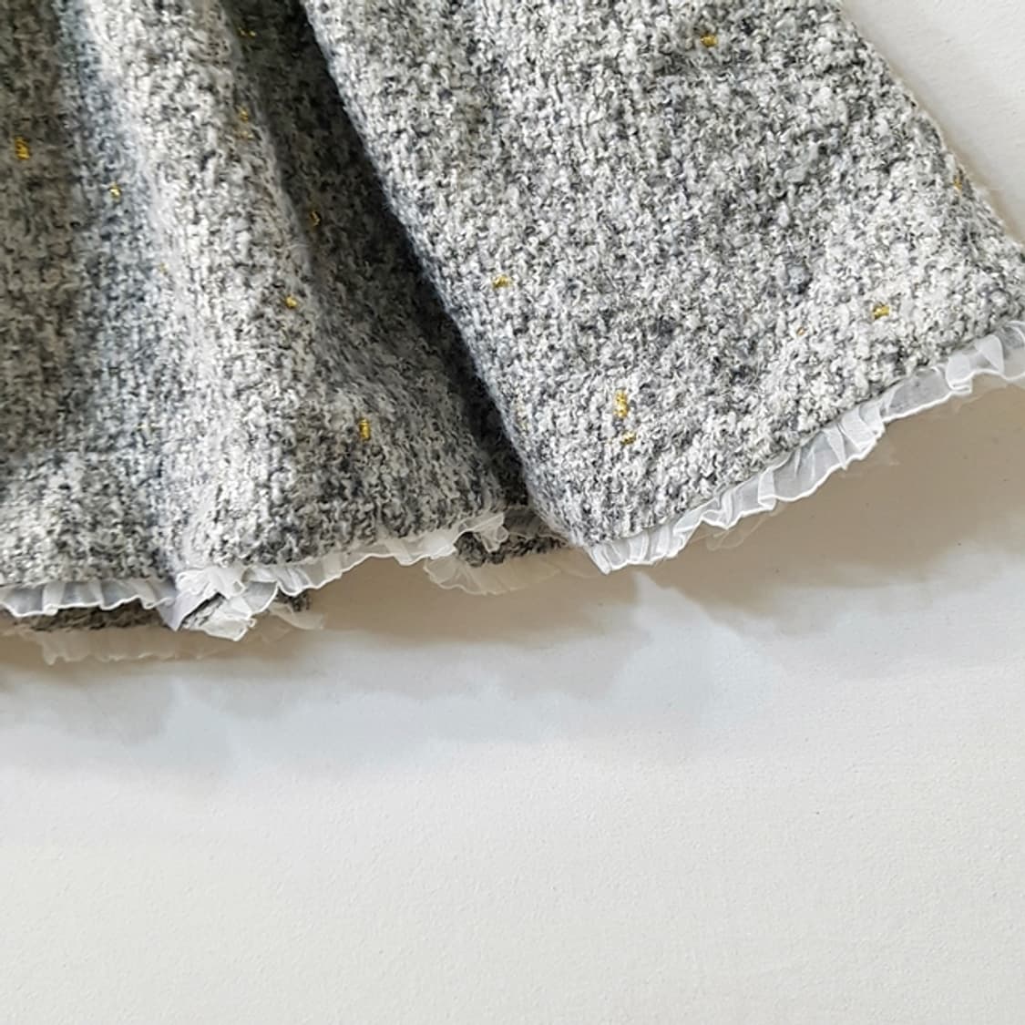 LIZ LISA 울 믹스 밴딩 스커트 그레이 상품이미지2