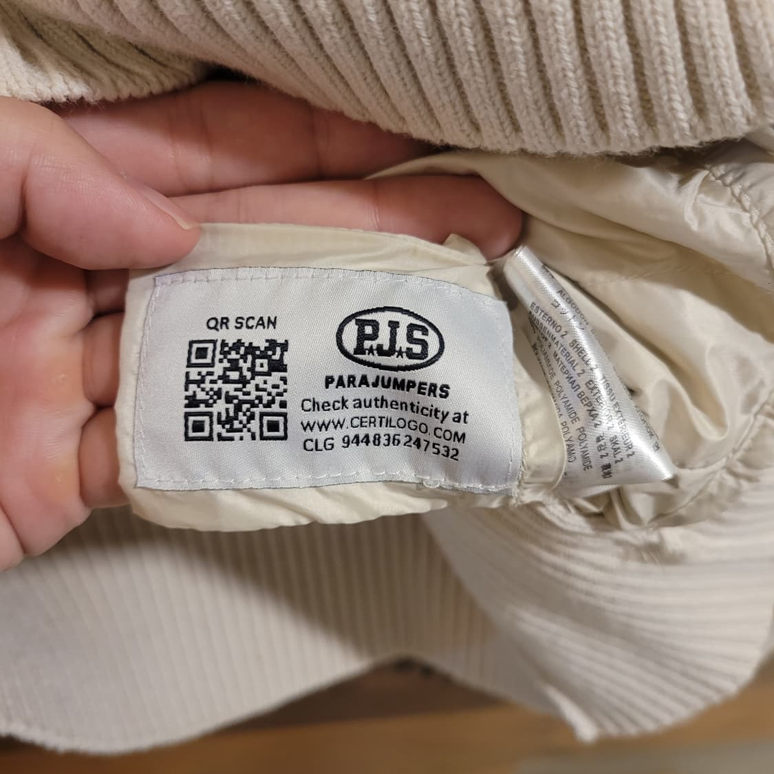 파라점퍼스 니트패딩 S 상품이미지6