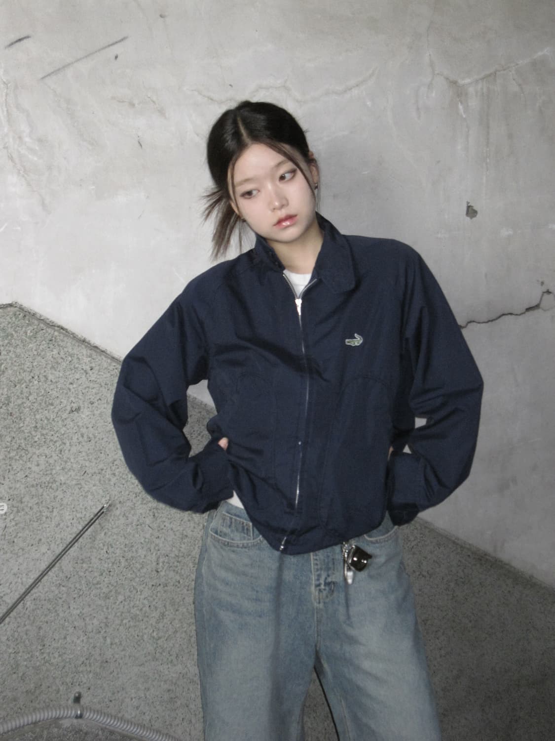 크로크다일 네이비 집업 자켓 상품이미지2