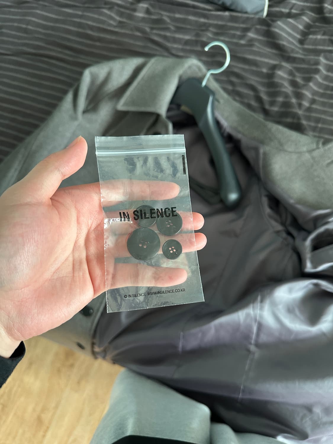 (L) 인사일런스 마펠 캐시미어 발마칸 코트 GREY BROWN 상품이미지5