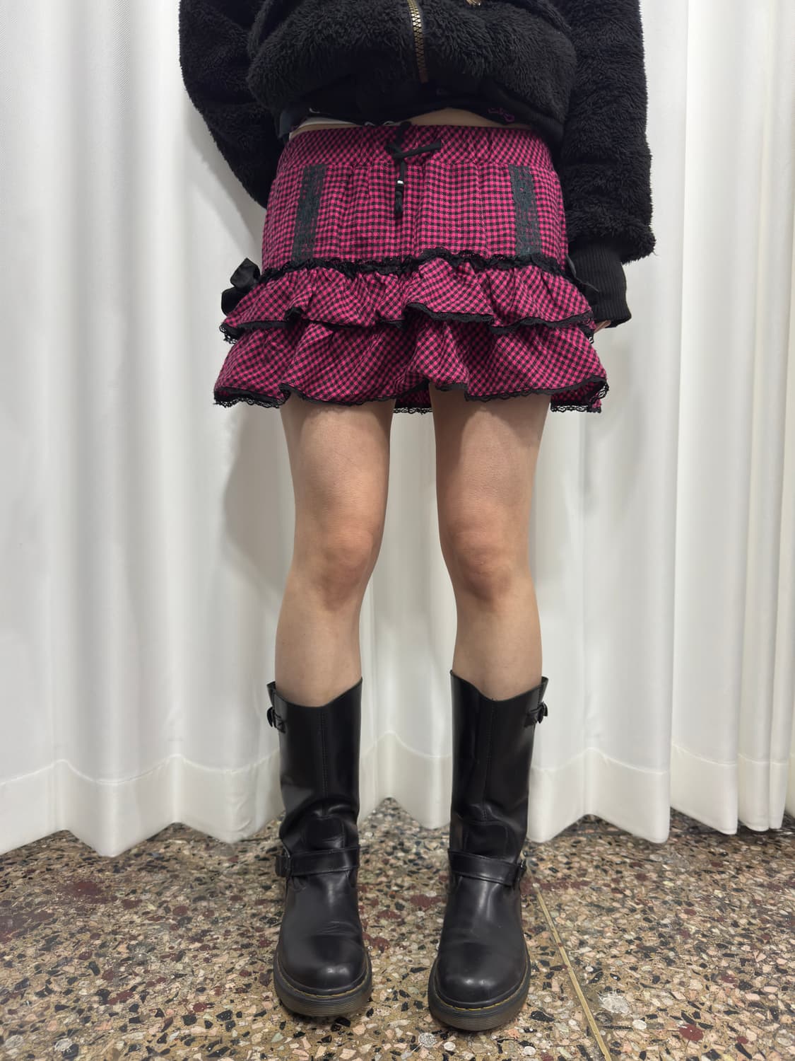 tralala check punk mini skirt 상품이미지2