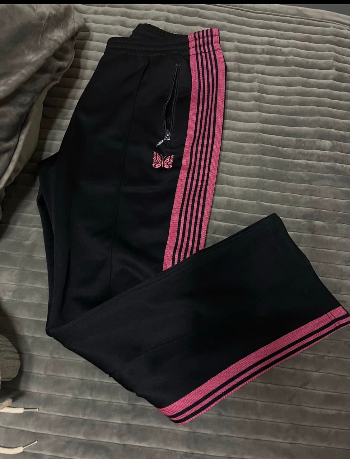 (급처)니들스 트랙팬츠 M 핑크 블랙 상품이미지3