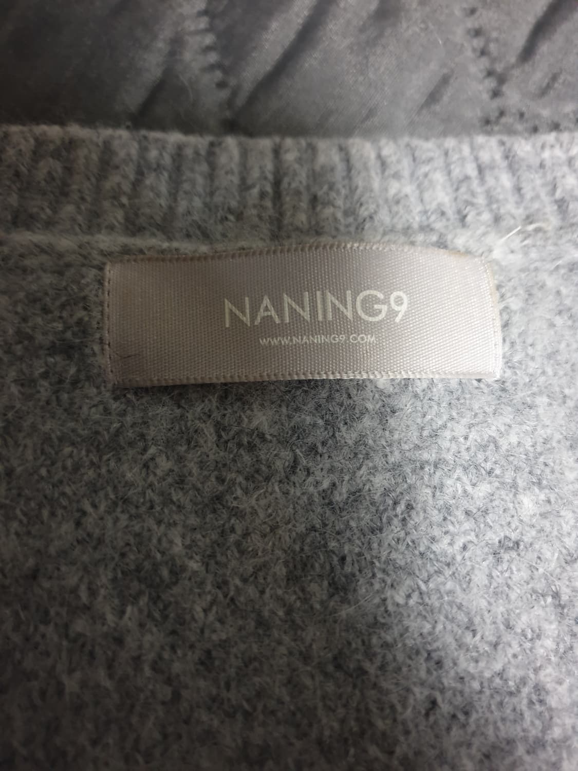 난닝구 크롭 앙고라 혼방 울가디건 미디엄그레이 (F) 상품이미지3