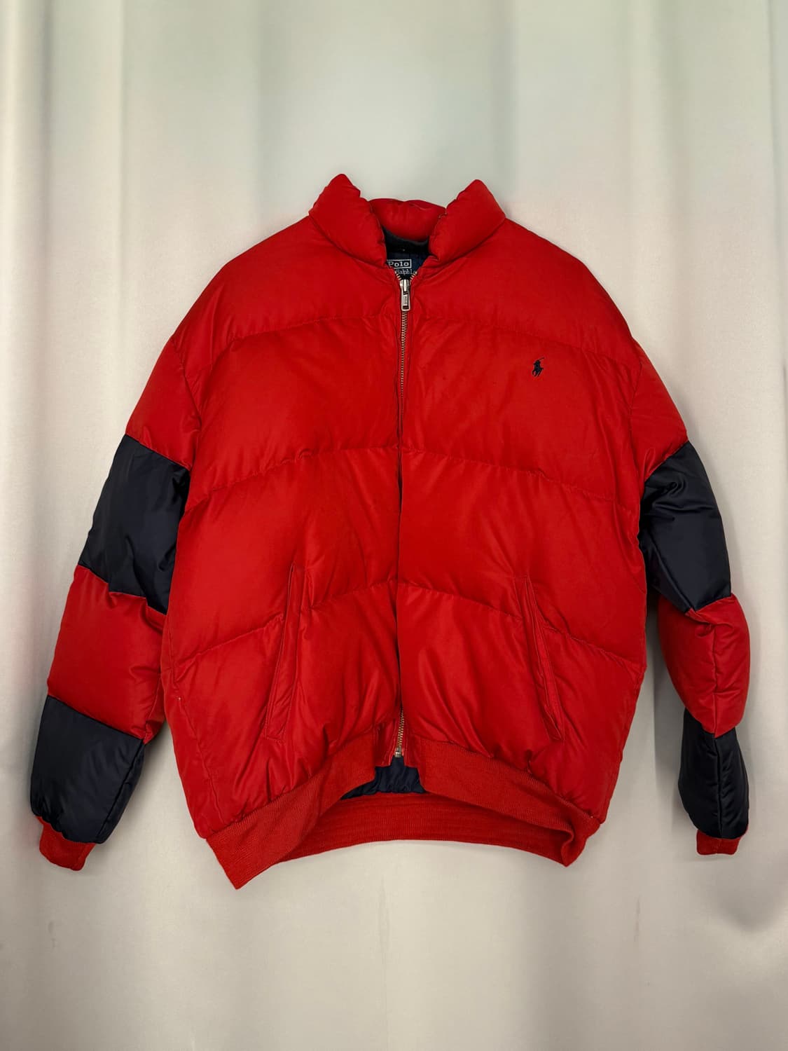 90's 폴로 랄프로렌 블록 다운 푸퍼 재킷 B26 상품이미지1
