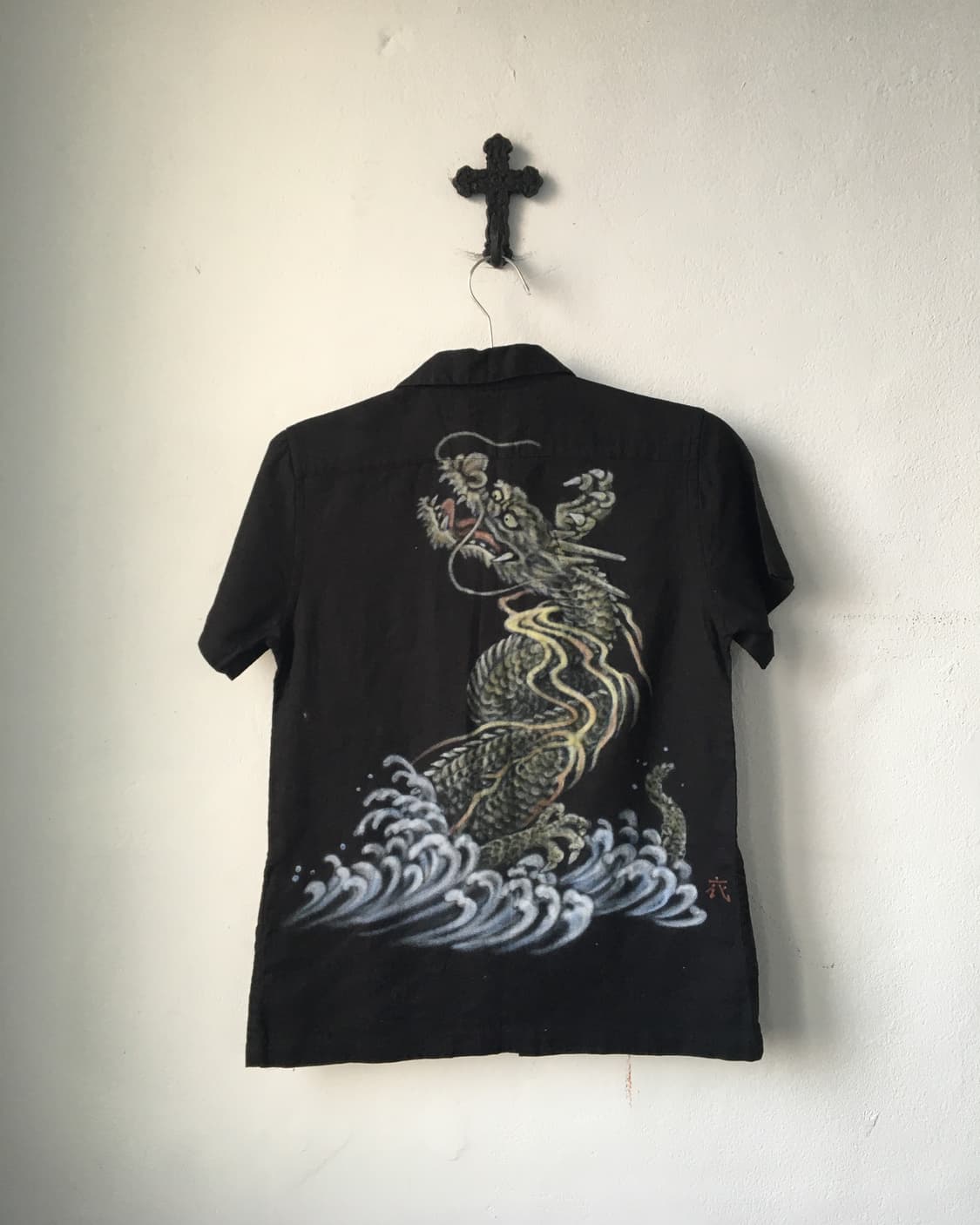 Back oriental printing shirt 상품이미지1