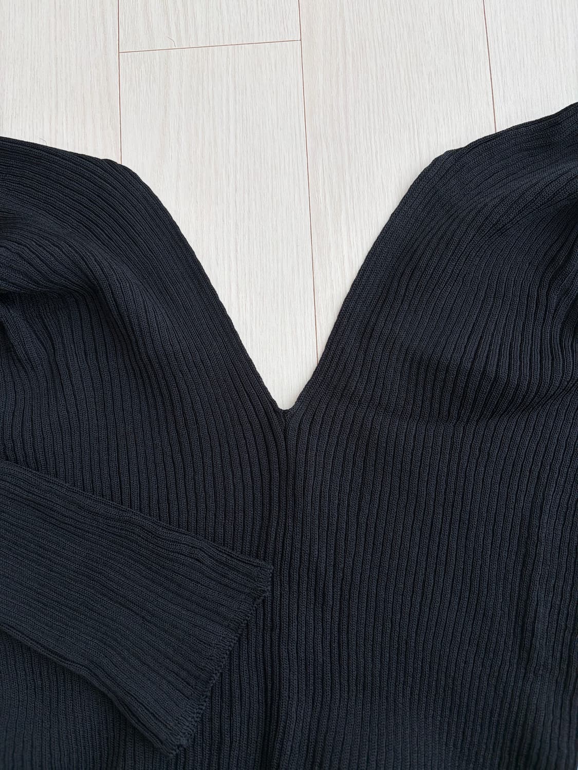 로우클래식 브이넥 립니트  상품이미지5