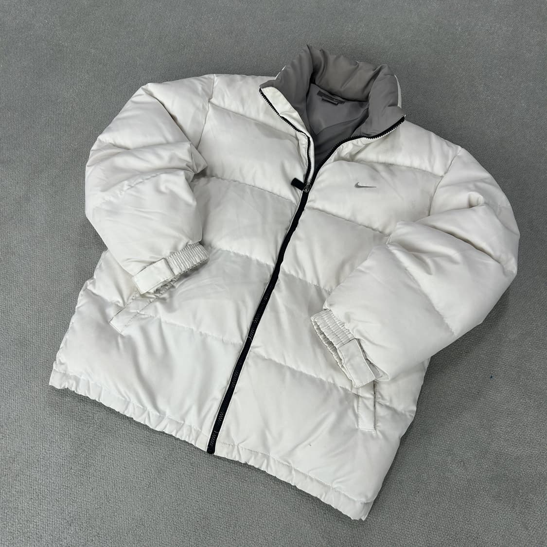 나이키 올드스쿨 화이트 패딩 점퍼 m 상품이미지1