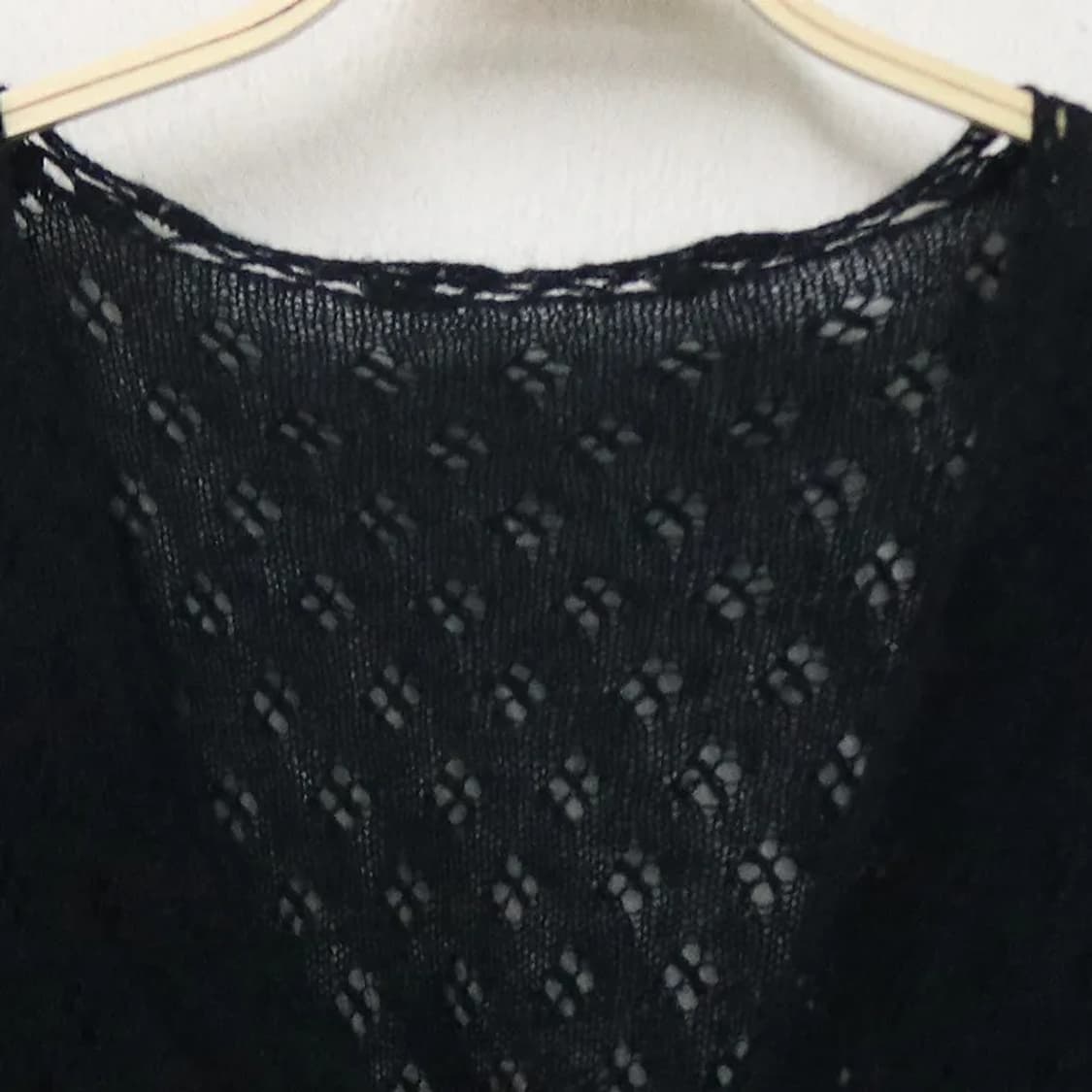 FEEL NATURAL 모헤어 혼방 펀칭 니트 가디건 61501 상품이미지3