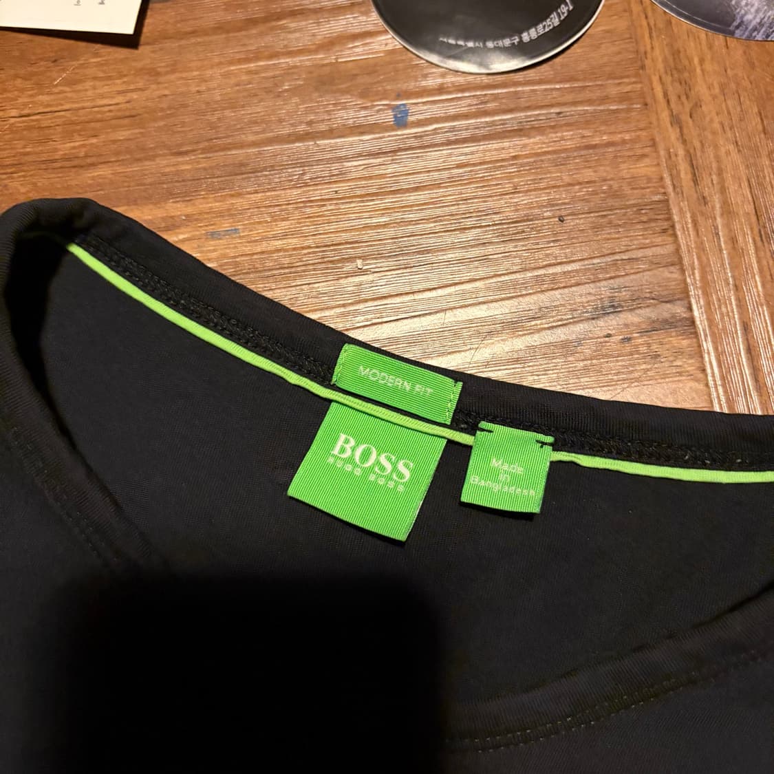 HUGO BOSS 휴고 보스 모던핏 로고 반팔티 상품이미지3