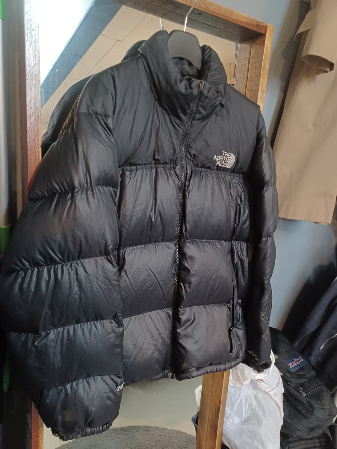 노스페이스 구형 눕시 700 패딩 블랙 100 상품이미지7