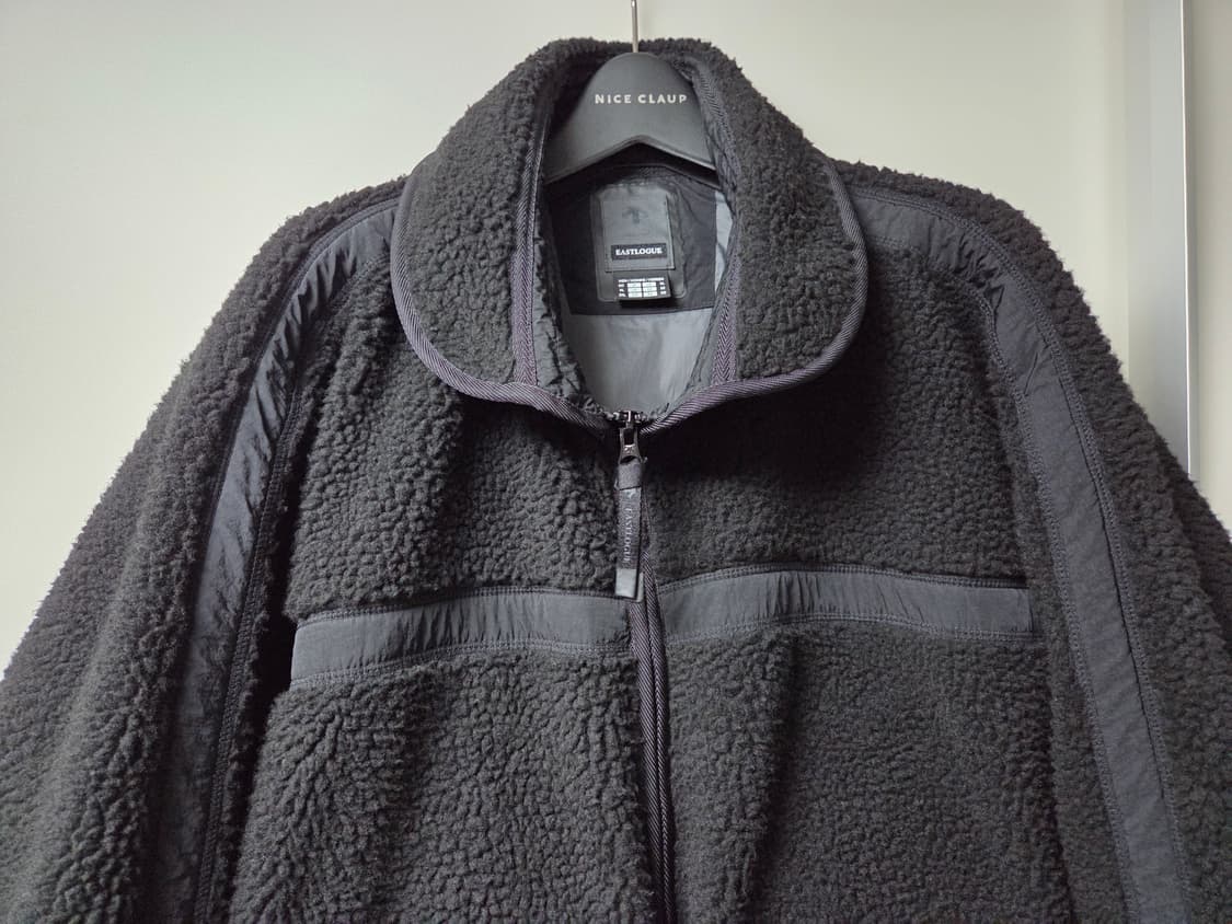 이스트로그x데상트 플리스(후리스)자켓 블랙 XL사이즈 판매 상품이미지4