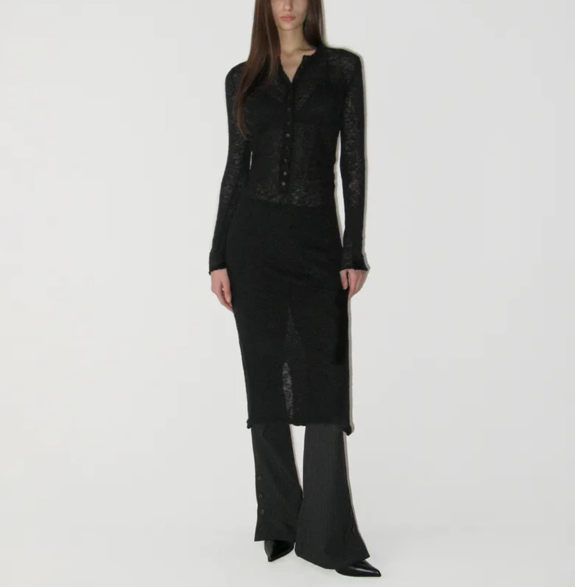 썬번프로젝트 Mohair Maxi Knit One-piece 상품이미지1