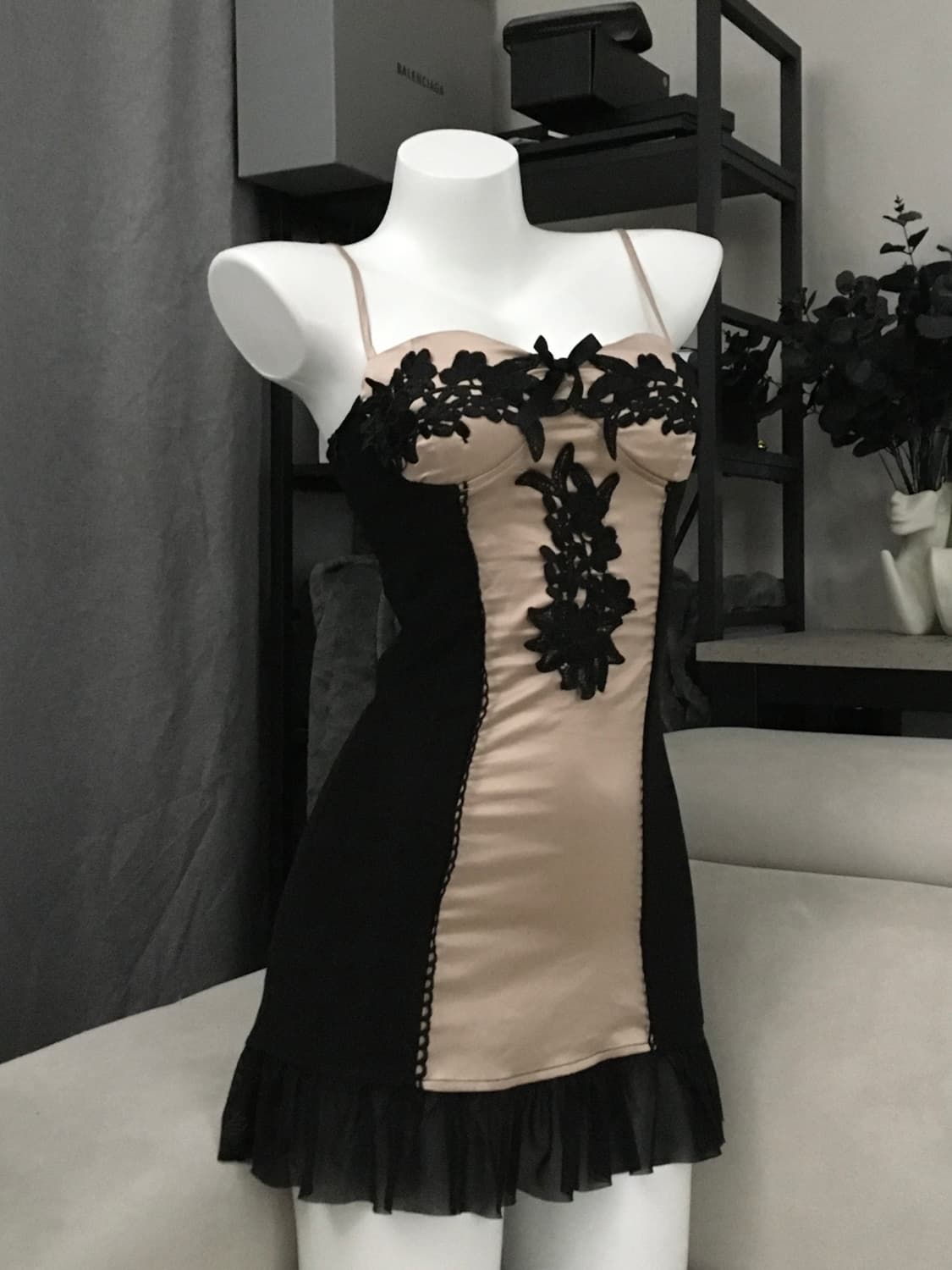 ༒ Skin Flower Slip Dress 상품이미지1