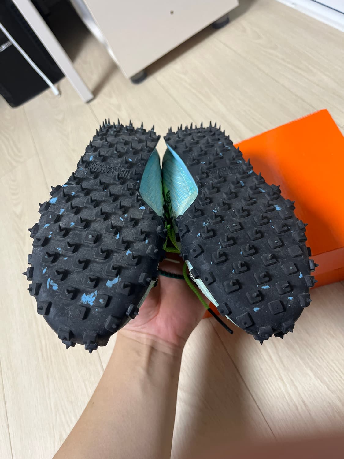 (W) 나이키 x 오프화이트 와플 레이서 블루 상품이미지2