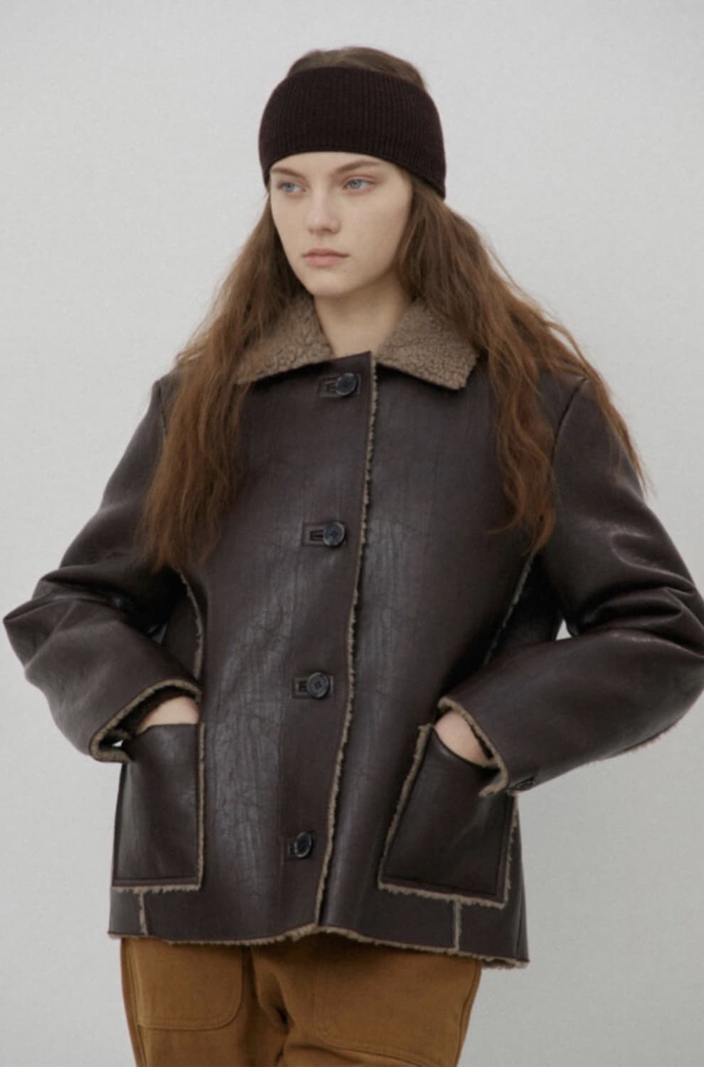 시엔느 시어링 무스탕 자켓 상품이미지1