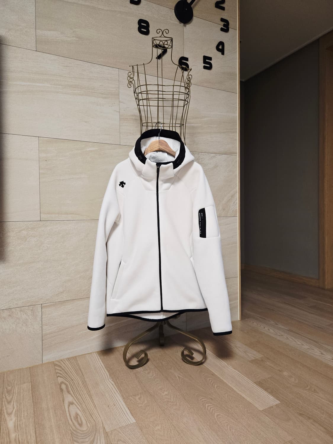 [XL] 데상트 남성 플리스 후드 자켓 상품이미지1