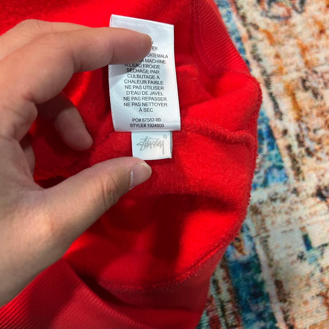 [2XL] 스투시 서퍼맨 후드티 레드 상품이미지7