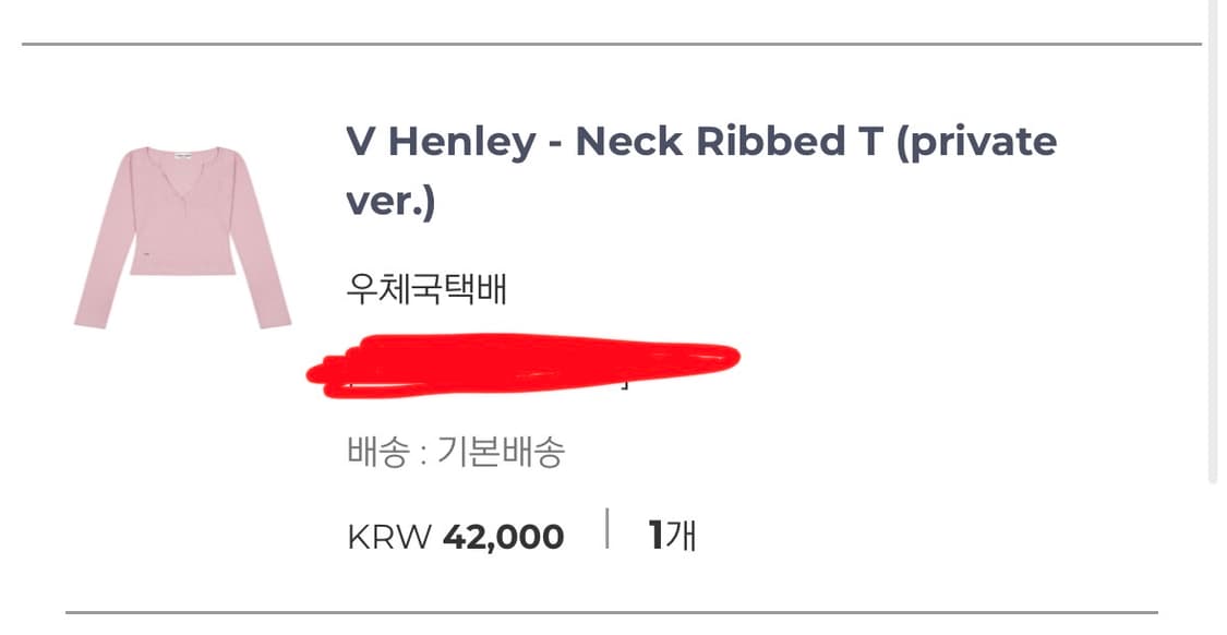 페일제이드 브이 헨리넥 립 티 (미발매 프라이빗 컬러) 상품이미지2