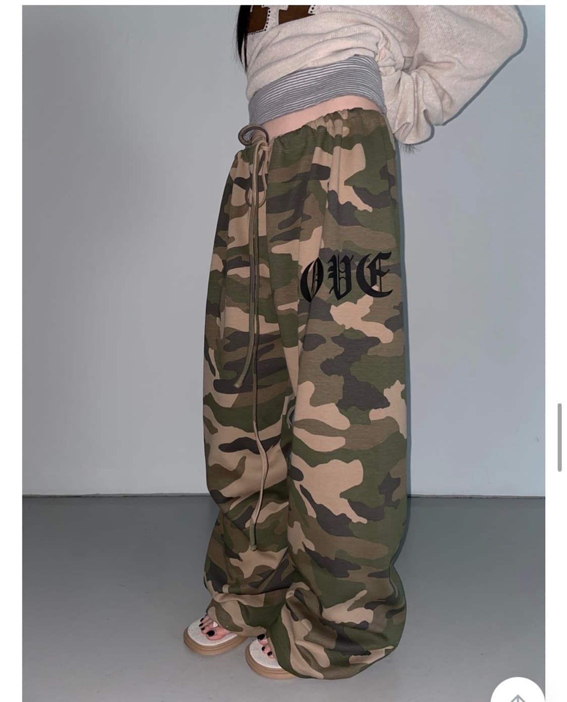 디에어타운 카모 트레이닝 팬츠 - 브라운 상품이미지2