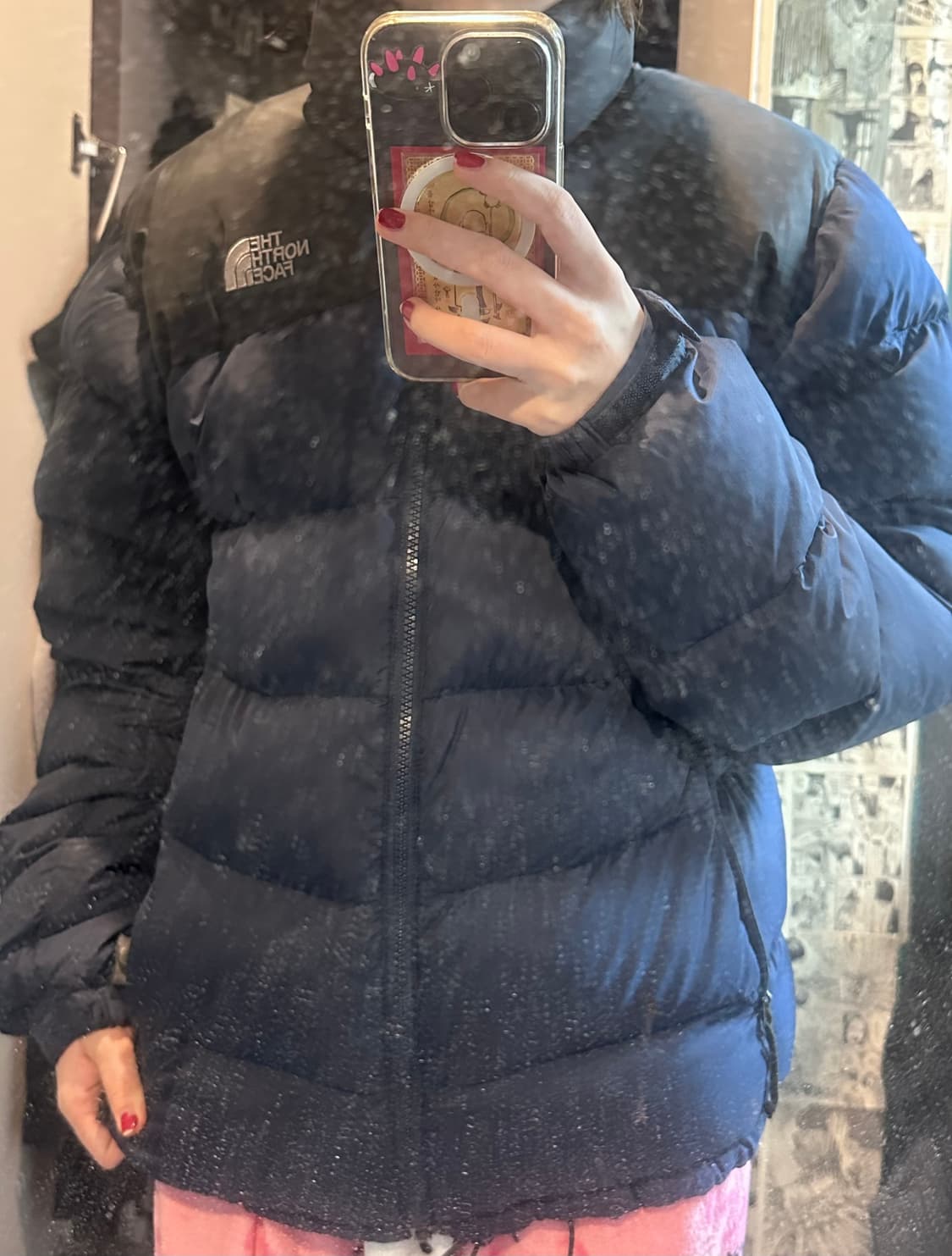 노스페이스 700 네이비 패딩 상품이미지1