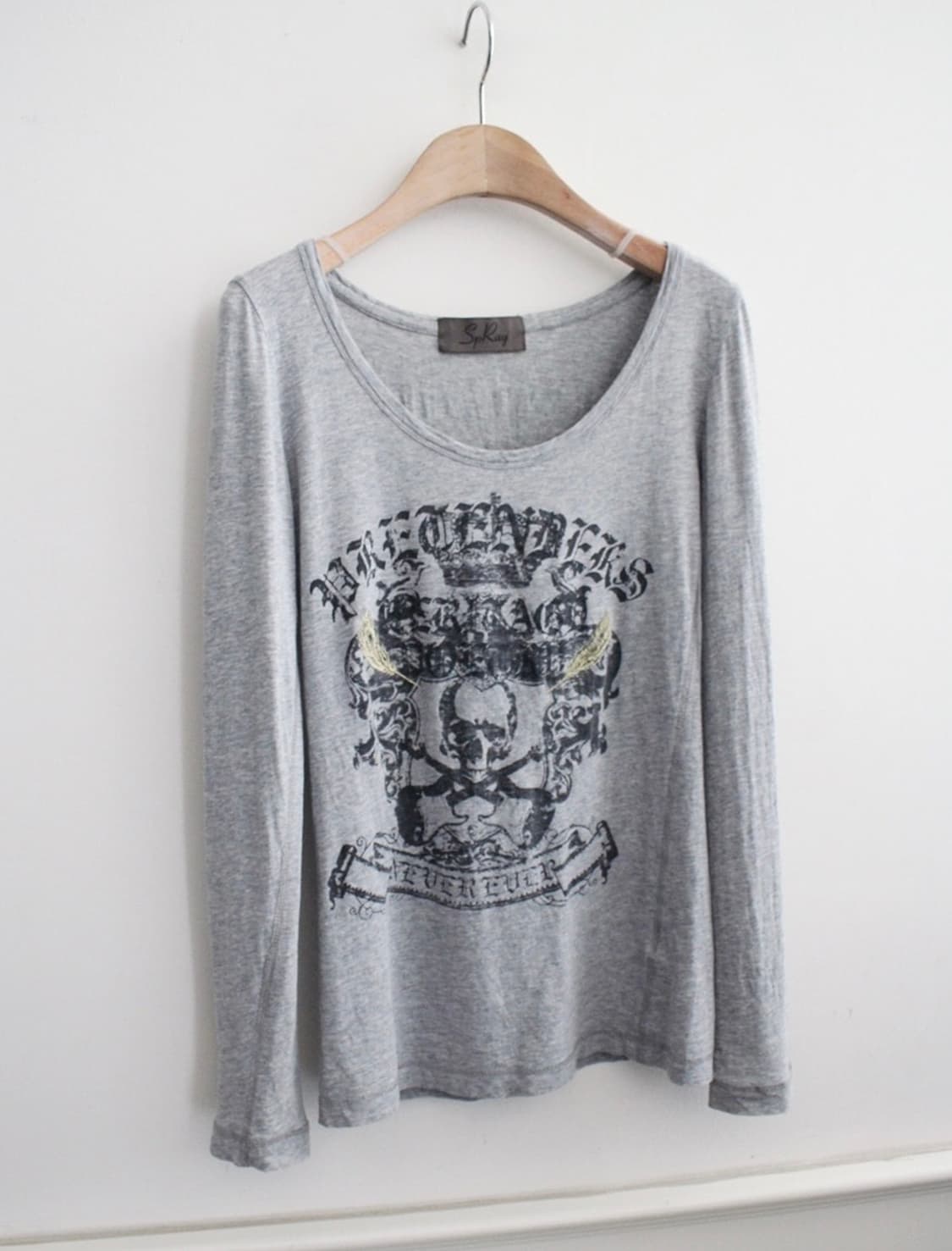 펑크 해골 롱 슬리브 갸루 punk y2k 상품이미지1
