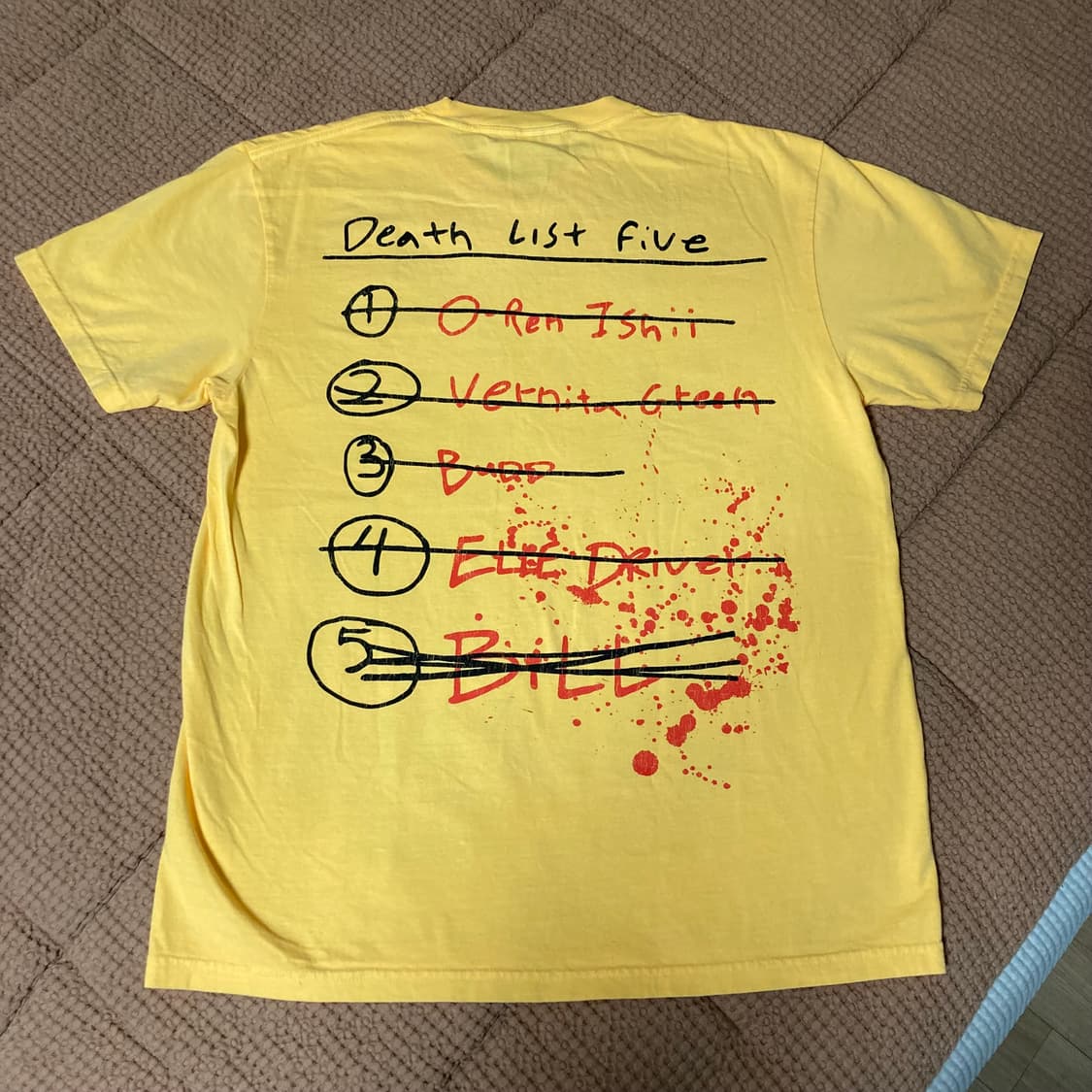 킬빌 ‘키도의 리스트’ 티셔츠 상품이미지3