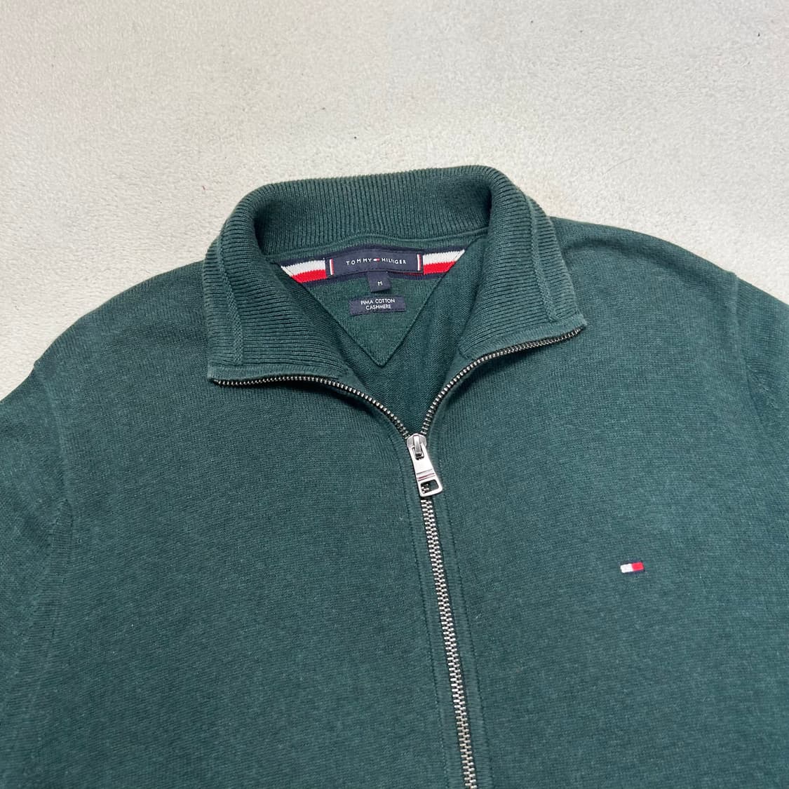 Tommy Hilfiger Green Knit Zip-up 상품이미지5