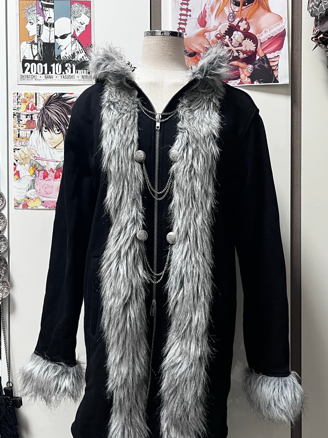 Deorart 디오라토 투웨이 지퍼 퍼 코트 상품이미지3