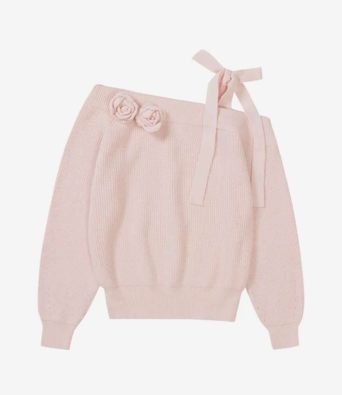 illigo 일리고 블룸 보우 오프숄더 니트 핑크 히메갸루 상품이미지3