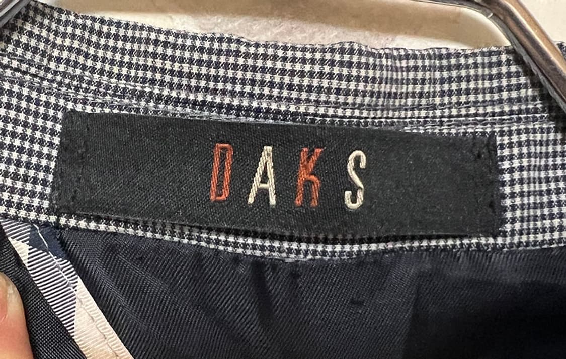 DAKS 닥스 남자 여름 마 혼방 블레이저 시어서커 체크자켓 L 100 상품이미지3