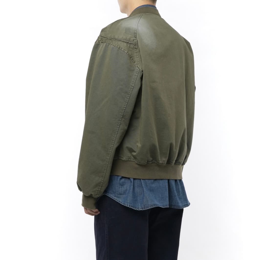 이얼즈어고 워싱 블루종 점퍼 카키 상품이미지3