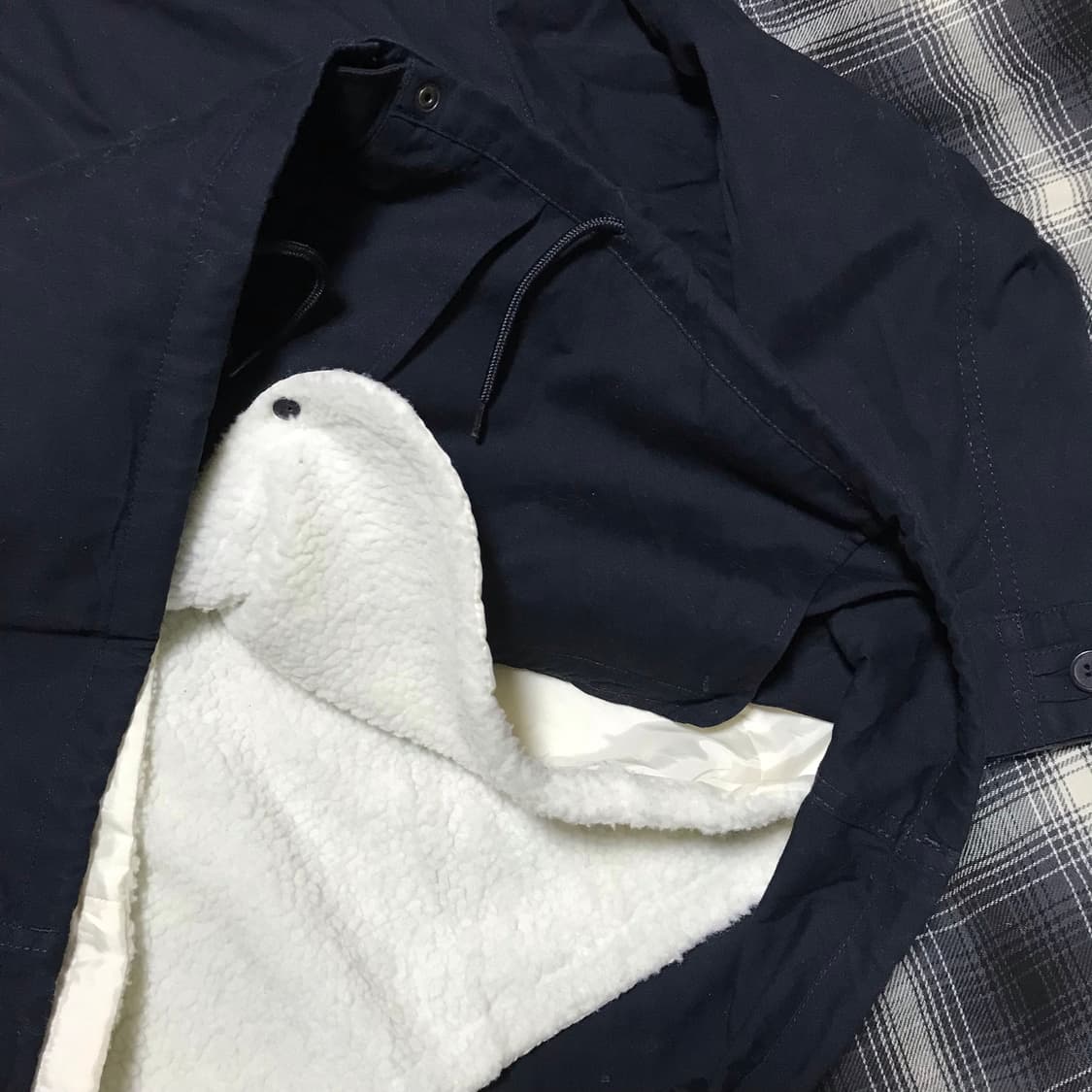 지유 재팬라인 네이비 m65 피쉬테일 숏 풀셋 파카 xl 상품이미지4