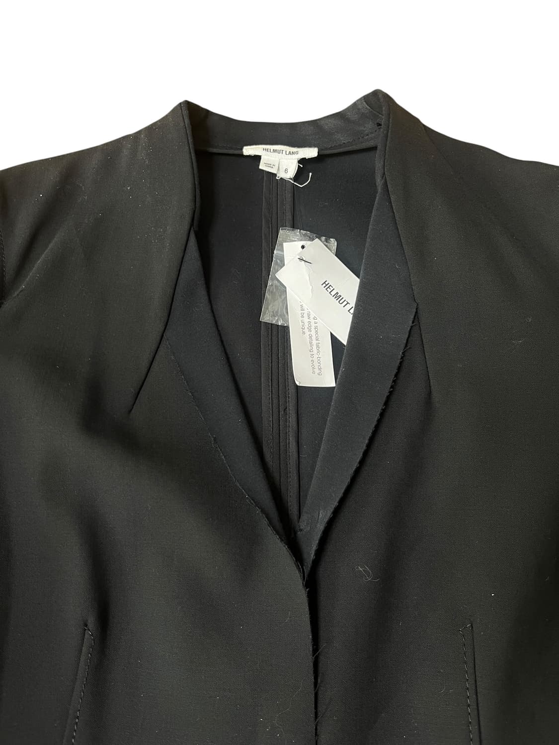 Helmut Lang 블랙 파이핑 블레이저 6 상품이미지3