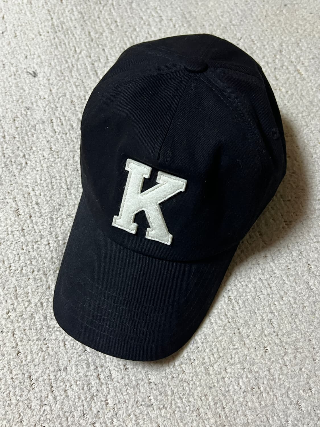 카미엔 x 코인서울 케이 로고 볼캡 블랙 상품이미지3
