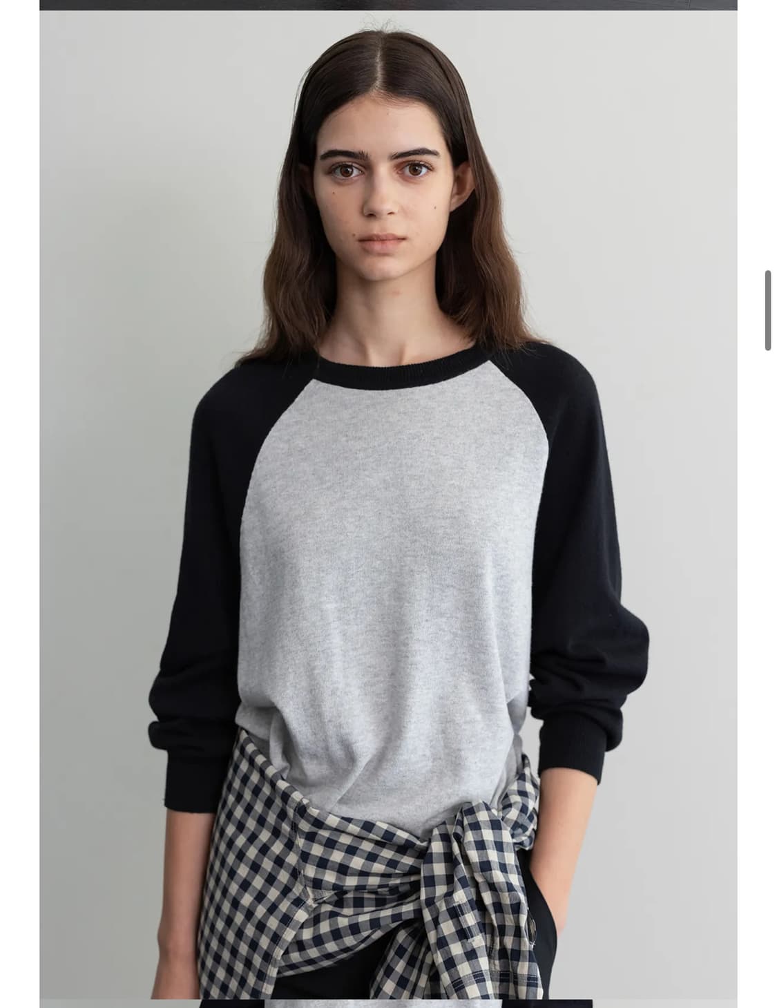 문달 Ted Raglan Knit in Black  상품이미지1