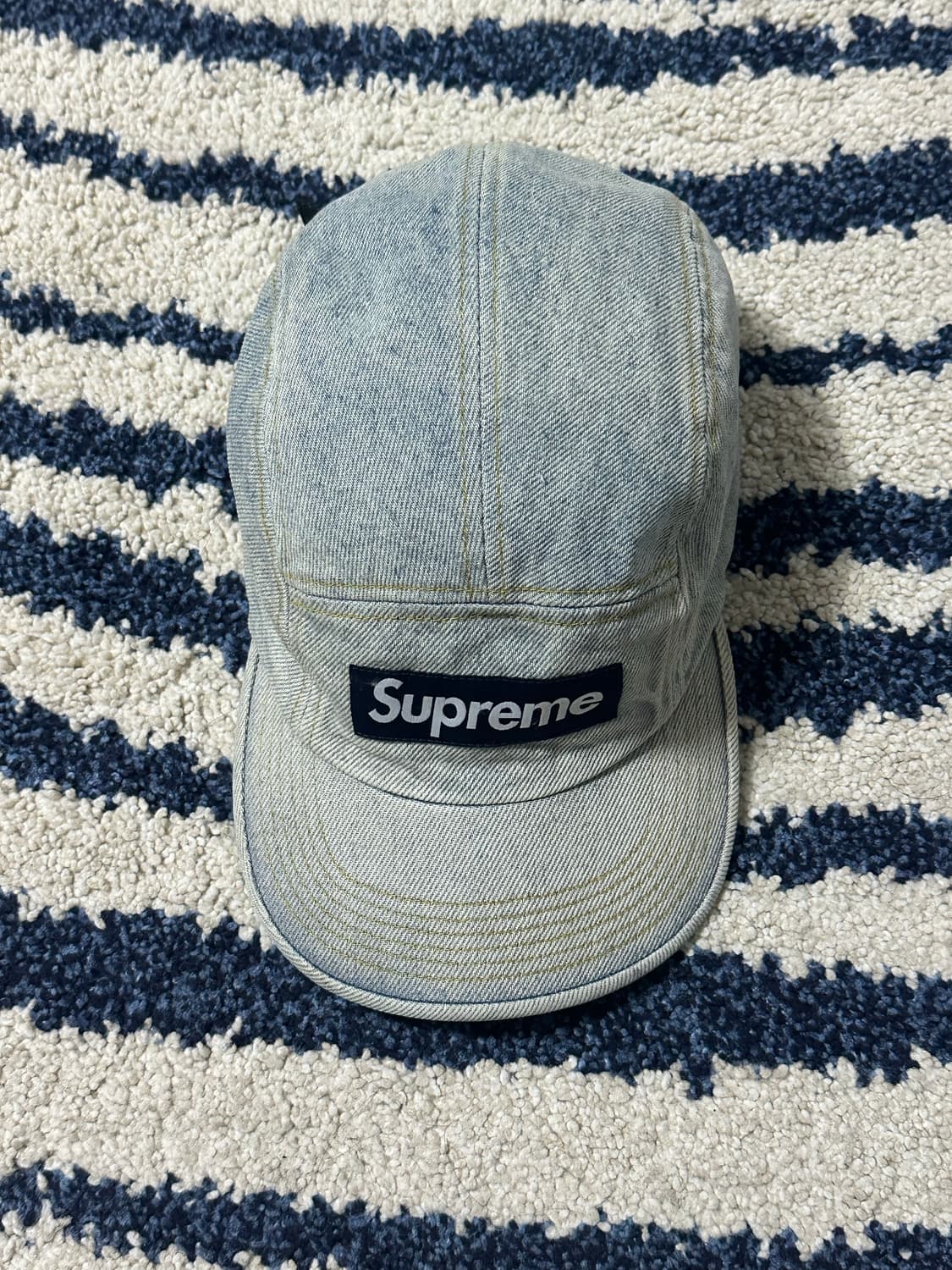 슈프림 데님 캠프캡 더티 인디고 상품이미지3