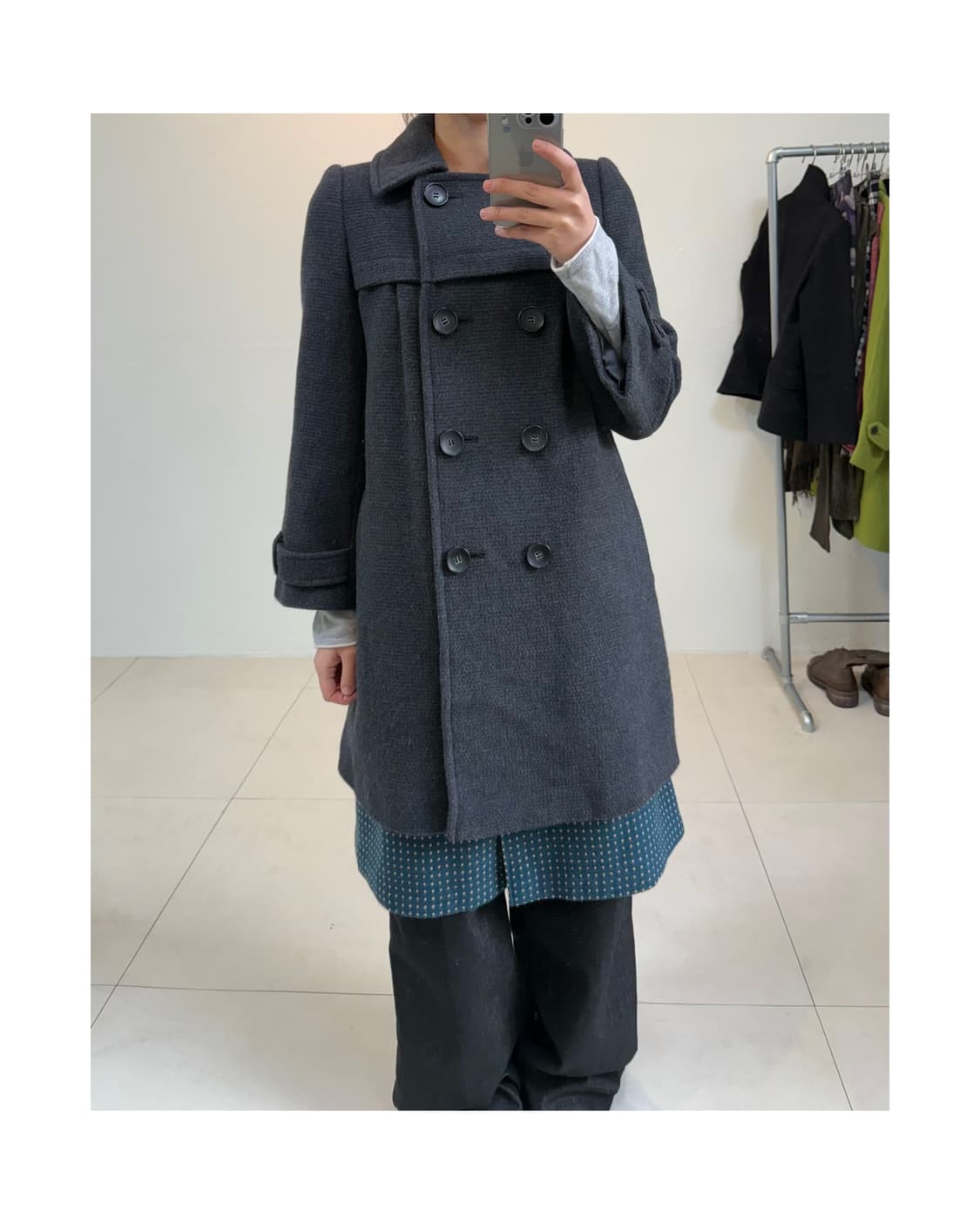 빈티지 울 코트 상품이미지5