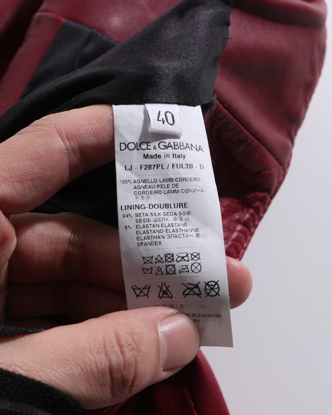 Dolce&gabbana  lamb skin crop jacket 상품이미지10