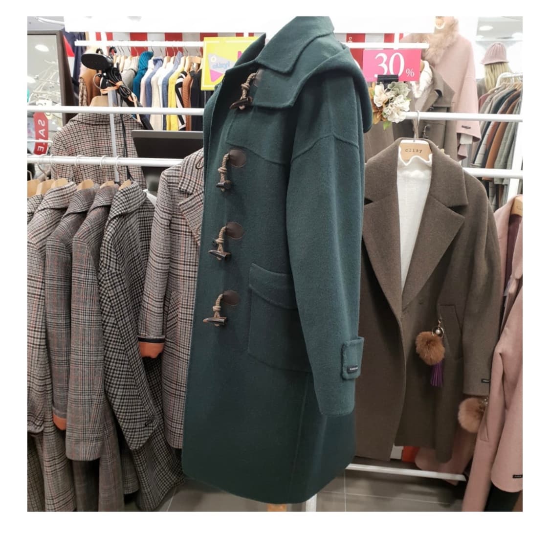 클리지 후드 더플코트 상품이미지7