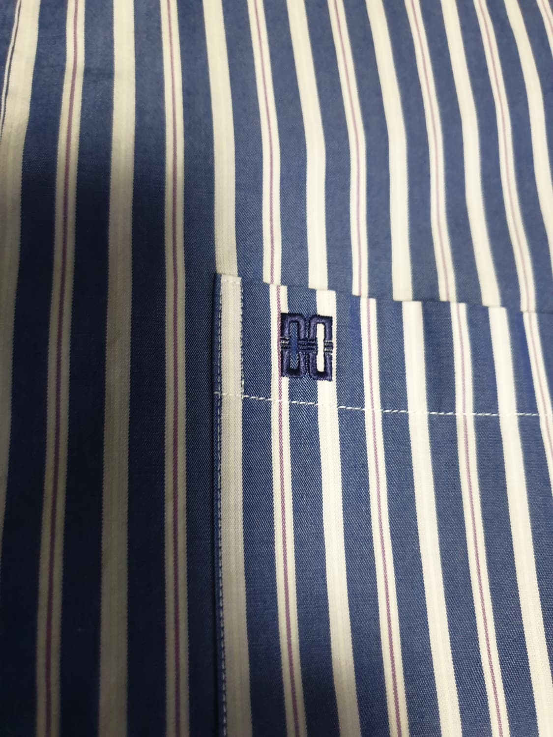 (빈티지) 닥스 스트라이프 DD자수로고 반팔셔츠 (100) 상품이미지2