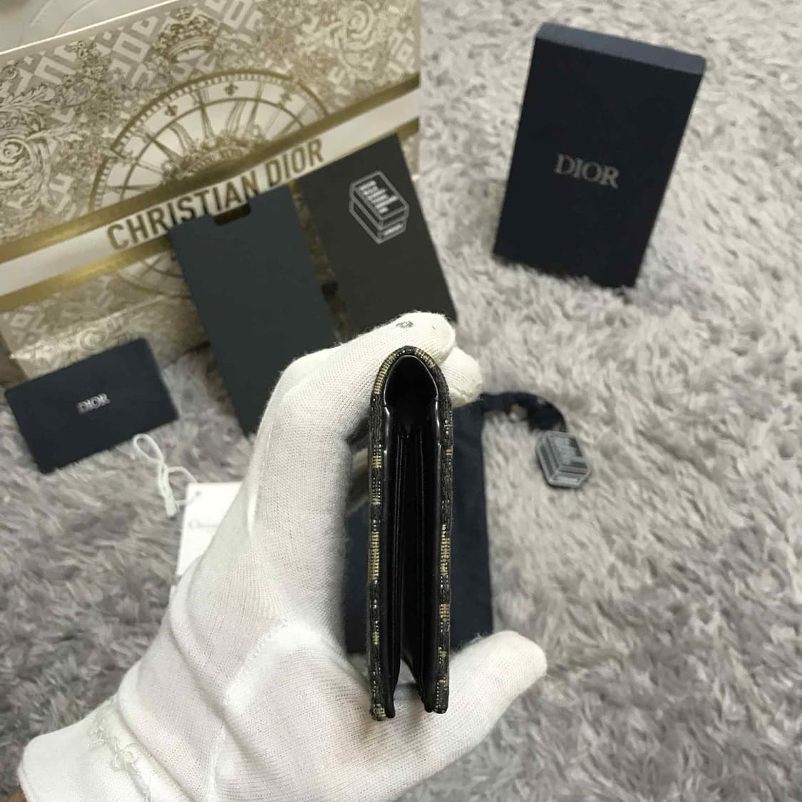 {클로젯}[크림 풀구성]디올 오블리크 오거나이저 카드지갑 상품이미지6