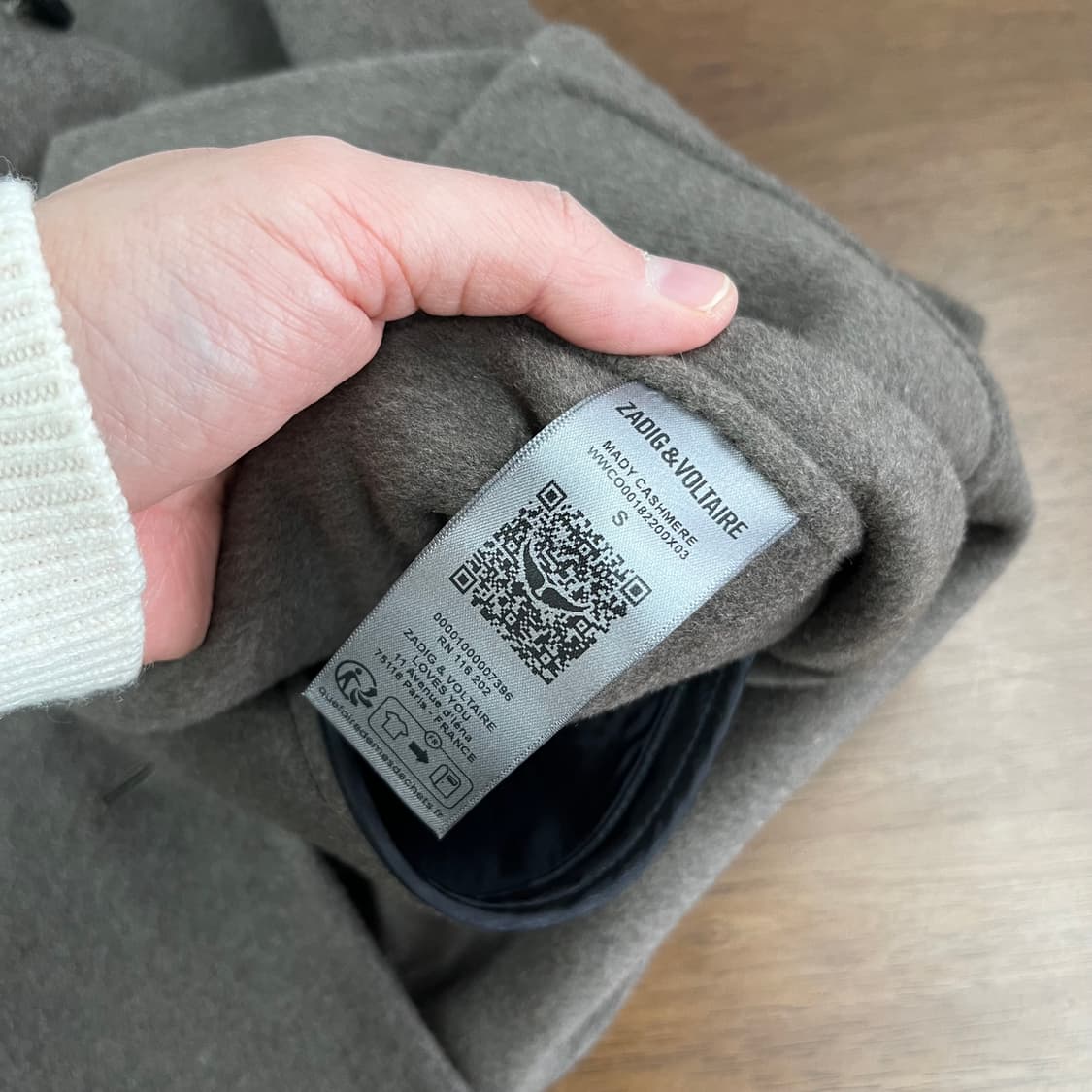 쟈딕앤볼테르 캐시미어 블렌드 코트 S 상품이미지7