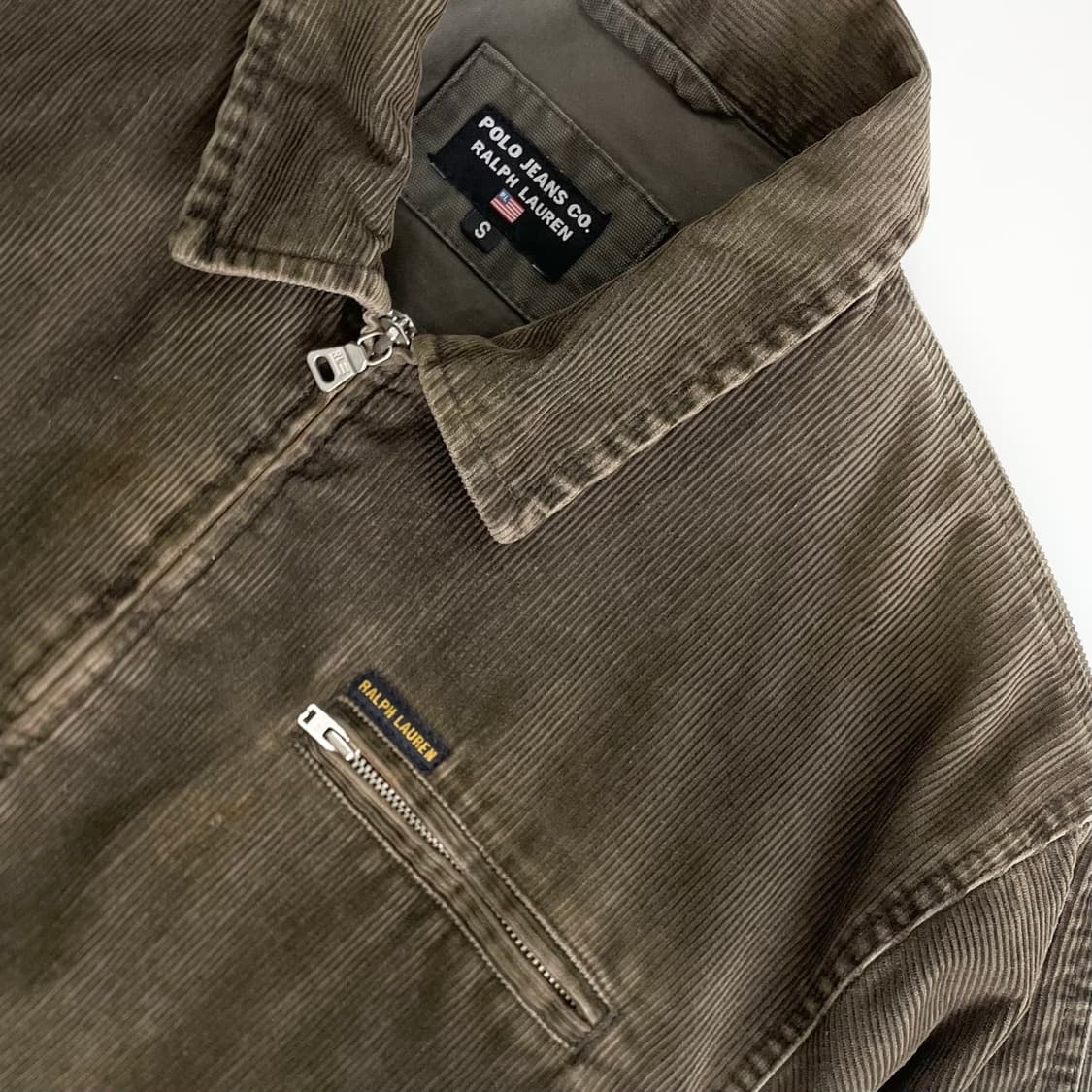 Polo Jeans 폴로 진스 90's 브라운 코듀로이 헤링턴 자켓 상품이미지3