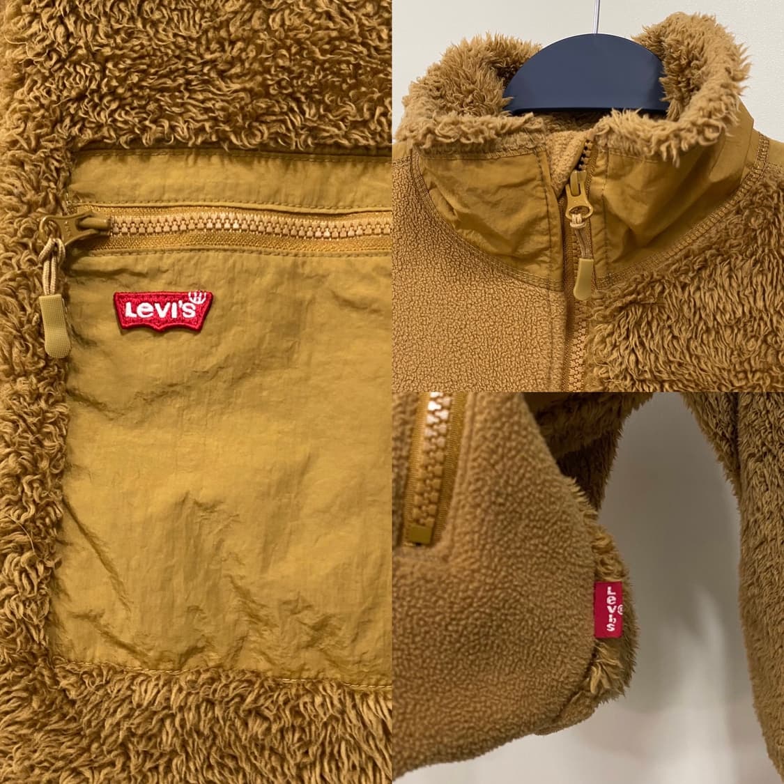 리바이스 배색 플리스 집업 상품이미지3