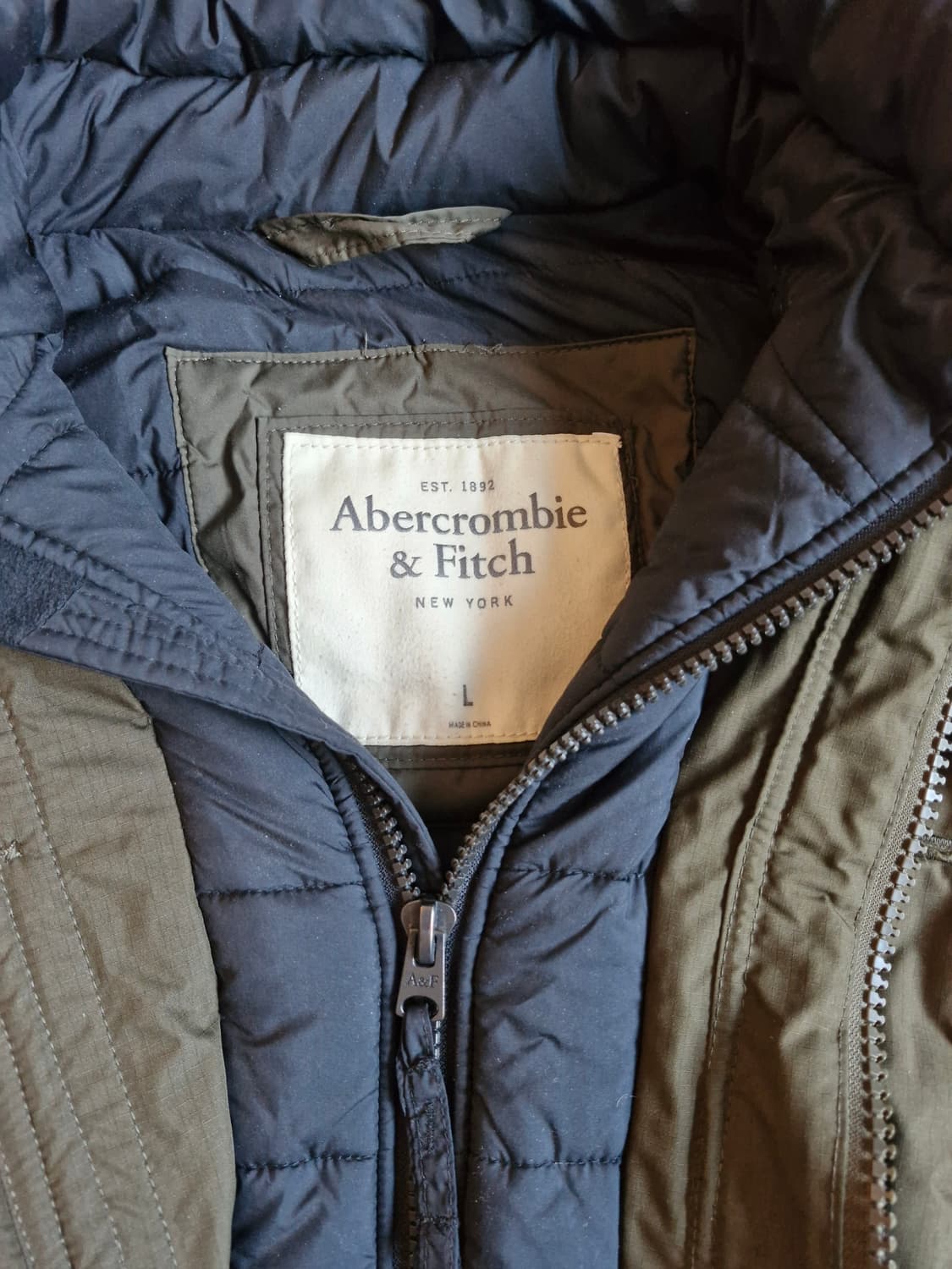 아베크롬비 후디드 밀리터리 파카 L 상품이미지7